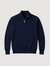 The Old Money Half-Zip Sweater for Men – Navy Blue