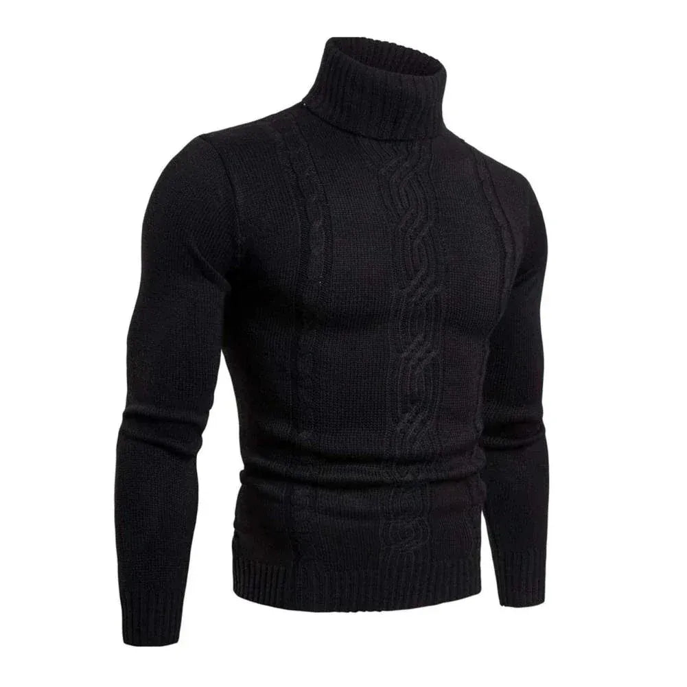 The Courchevel Knitted Turtleneck Jumper for Men - Merino Wool