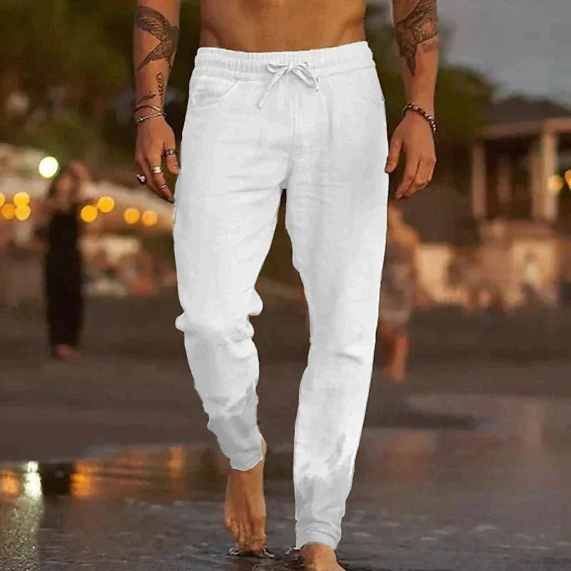 The Palermo Linen Jogger – Lightweight Summer Trousers for Men