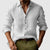The Zurich Vintage Long Sleeve Linen Shirt for Men