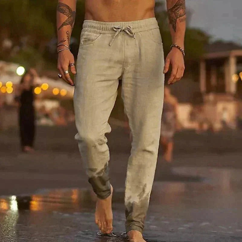 The Palermo Linen Jogger – Lightweight Summer Trousers for Men