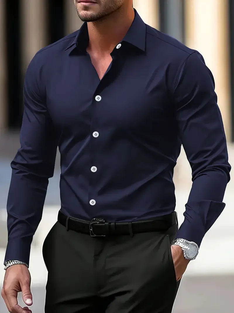 The Kensington Satin Cotton Men’s Formal Shirt