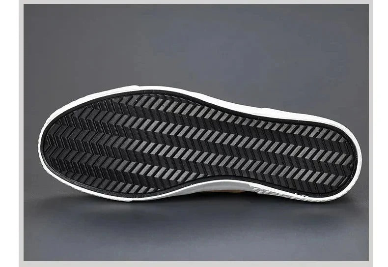 The Rome Men’s Leather Sneakers - Luxury Designer Shoes with Zip