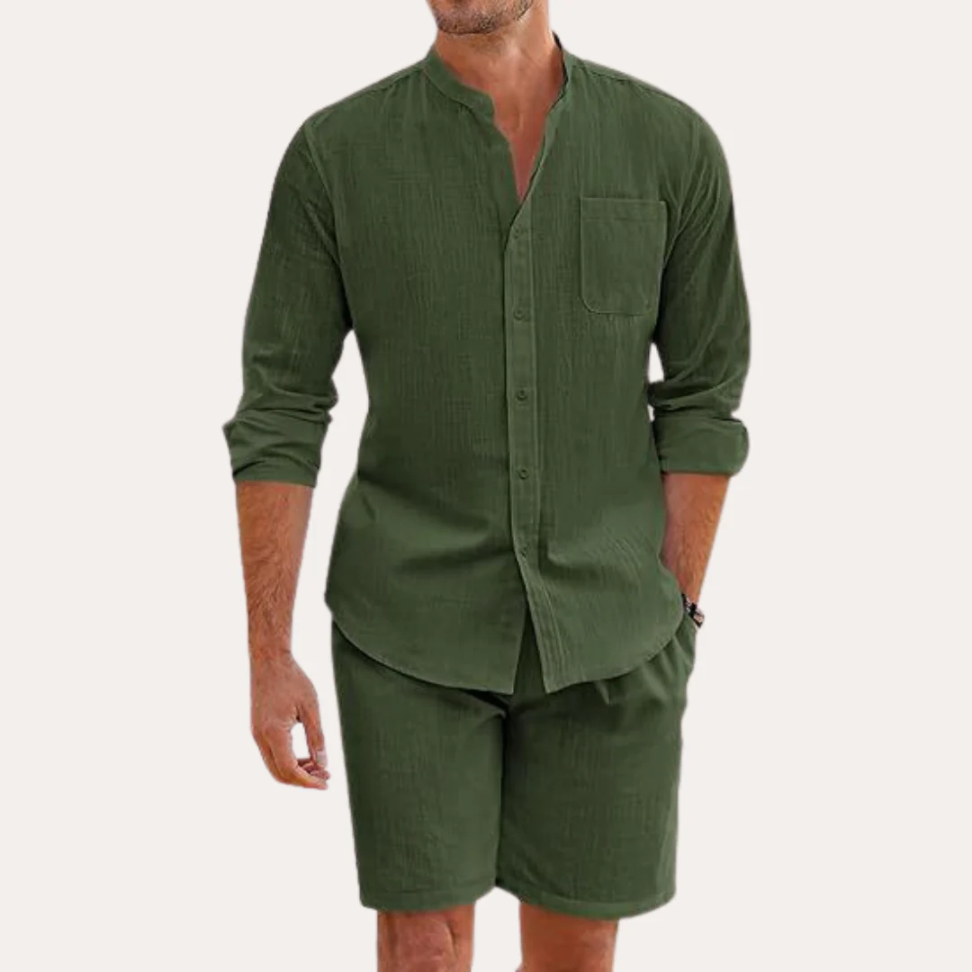 The Algrave Linen Set – Summer Co Ord for Men