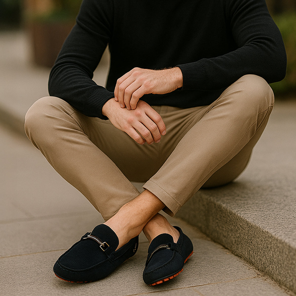 The Alderley Driver – Suede Smart Shoe Loafers