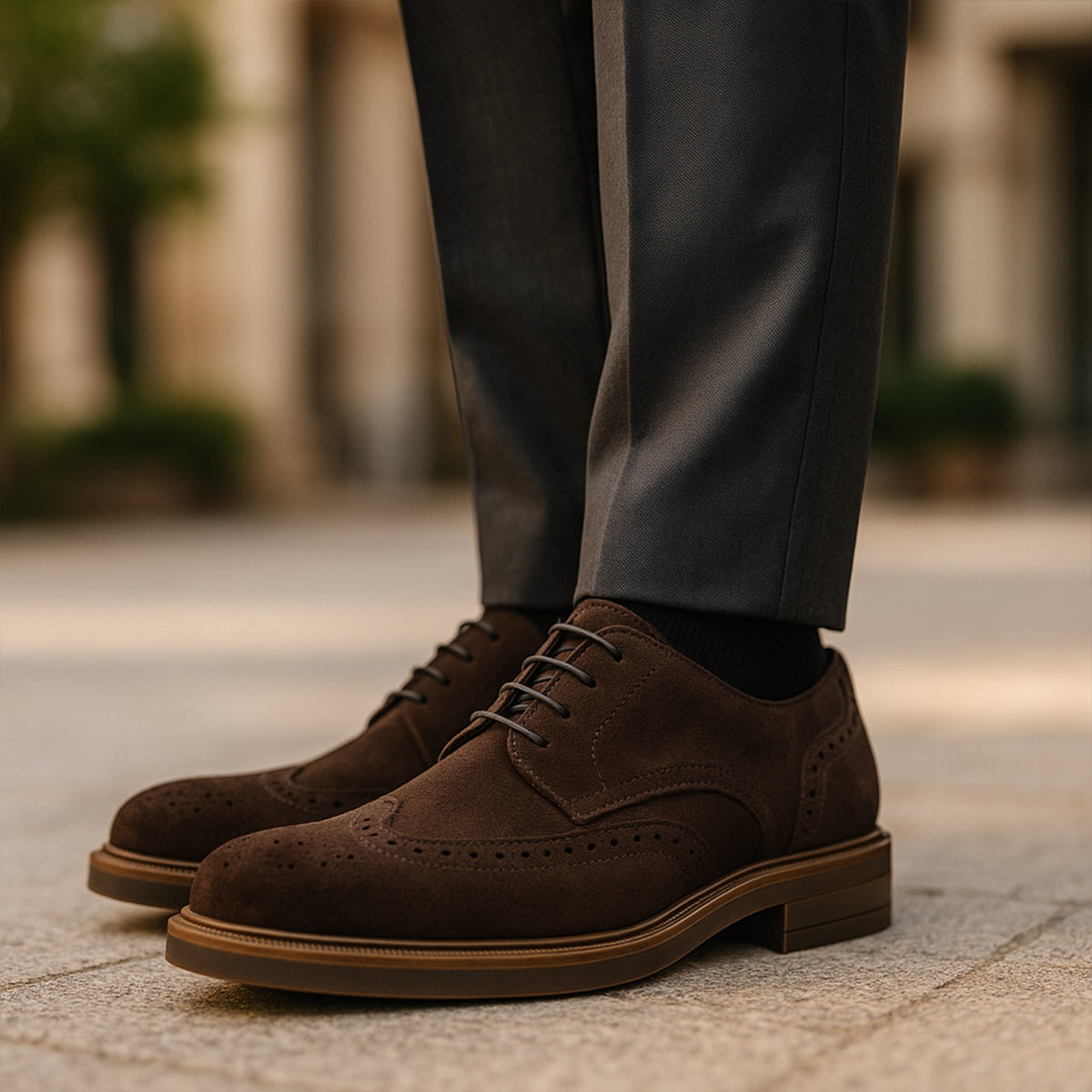 The Desenzano Men’s Suede Dress Shoe – Classic Casual Smart Shoe