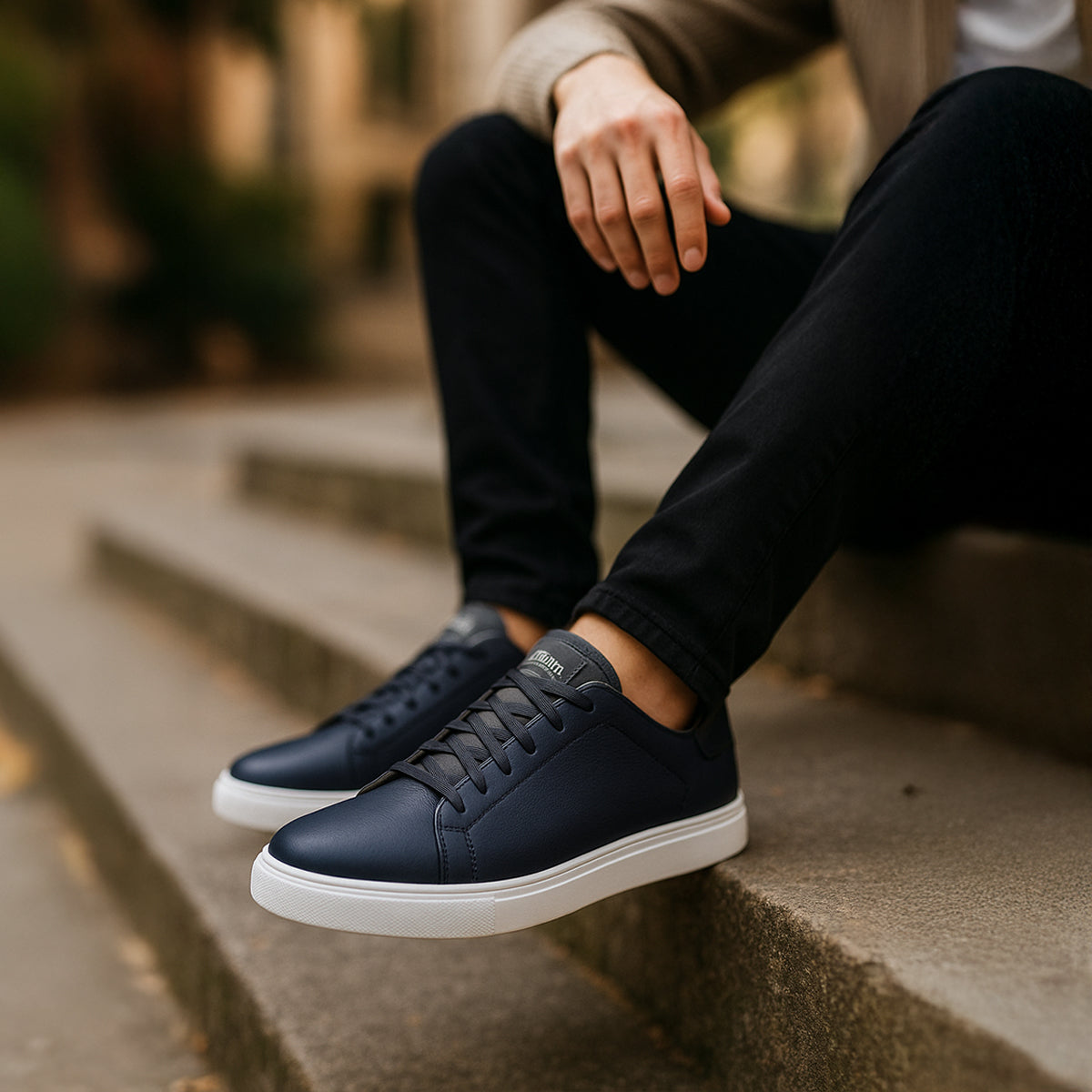 The Ashford Premium Leather Slip On Orthopedic Trainers for men