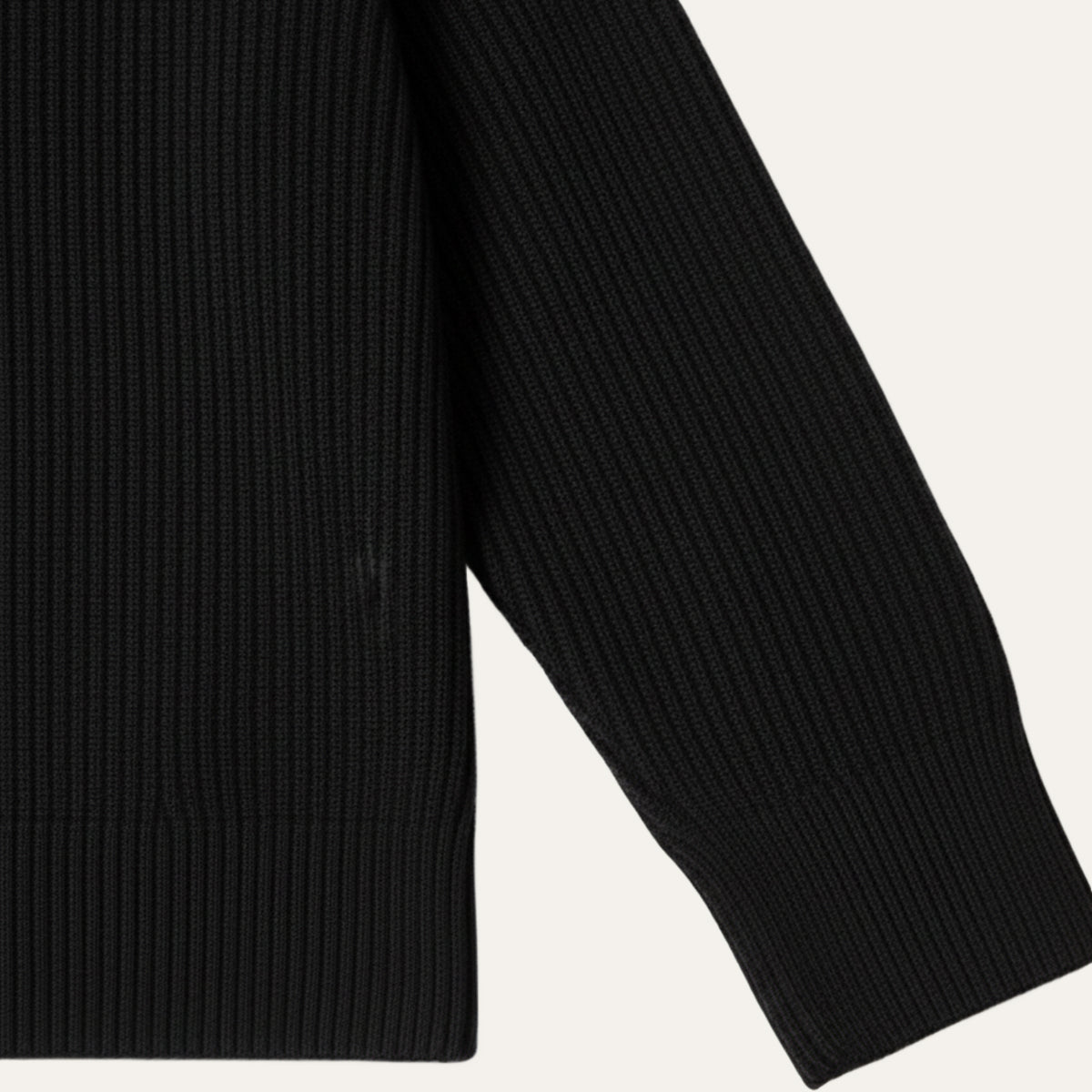 The Edinburgh Men’s Quarter Zip Ribbed Knit Casual Jumper