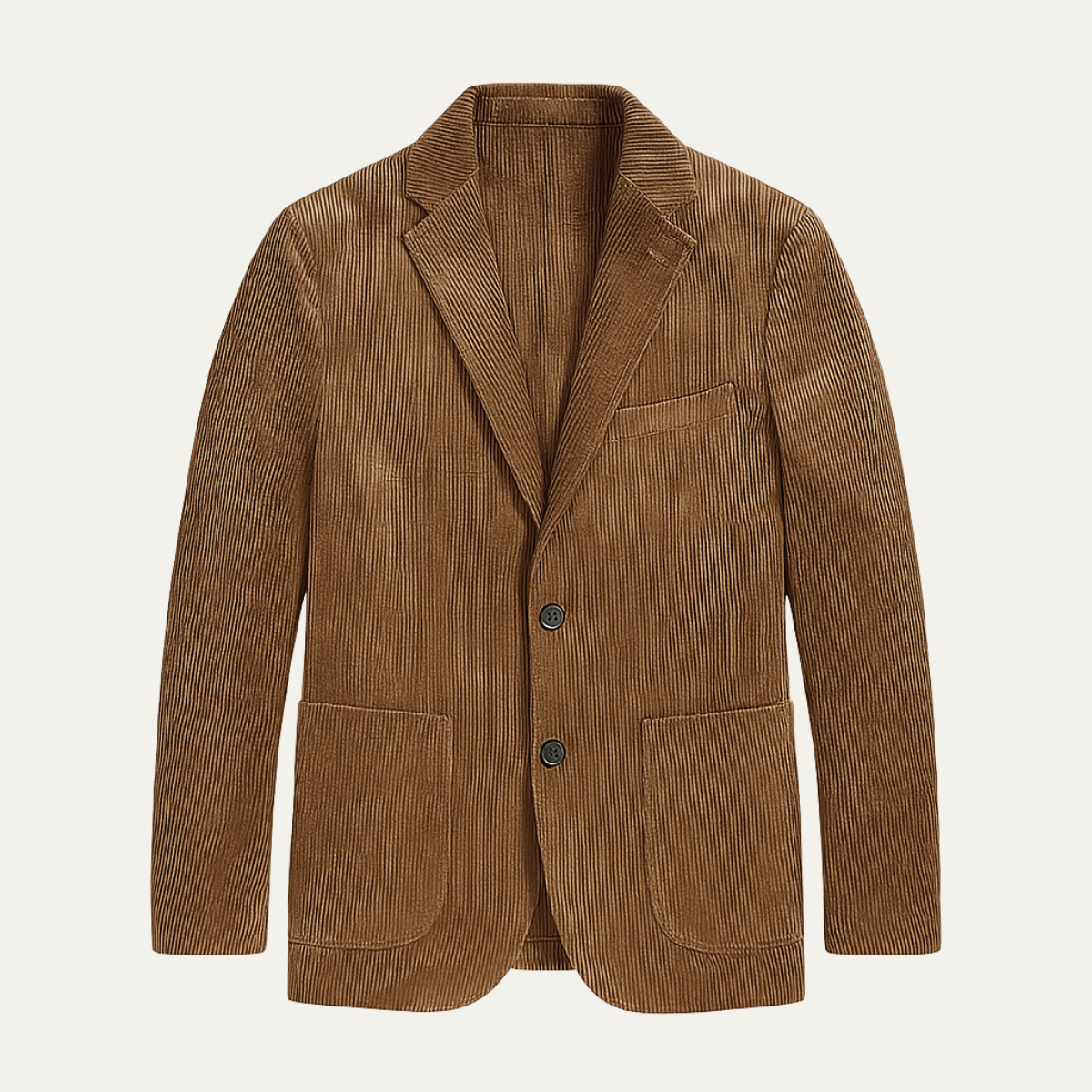 The Porto Cervo Men&#39;s Casual Two Button Corduroy Blazer Jacket