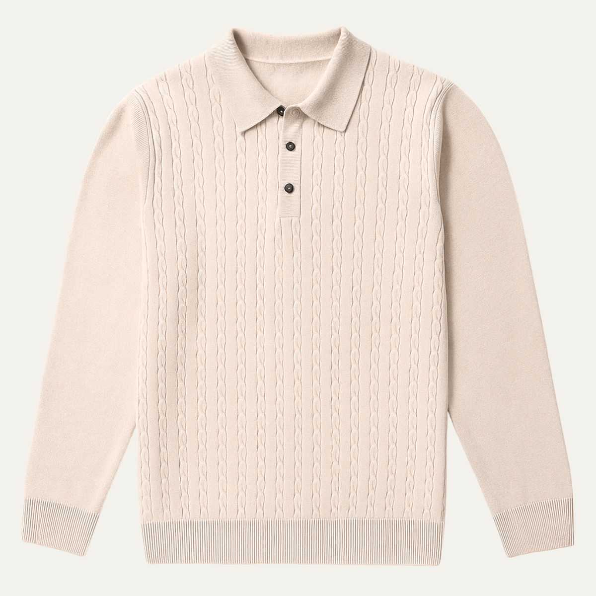 The Soverato Men’s Soft Cotton Casual  Knit Polo Jumper