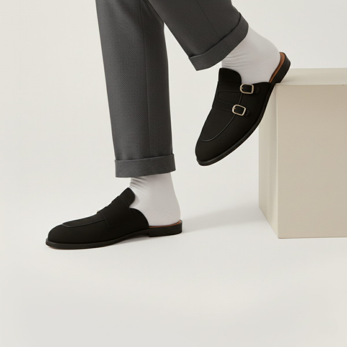 The Henley Mule – Men's Slip On Loafers in Canvas
