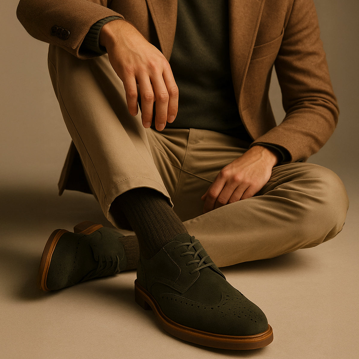 The Desenzano Men’s Suede Dress Shoe – Classic Casual Smart Shoe