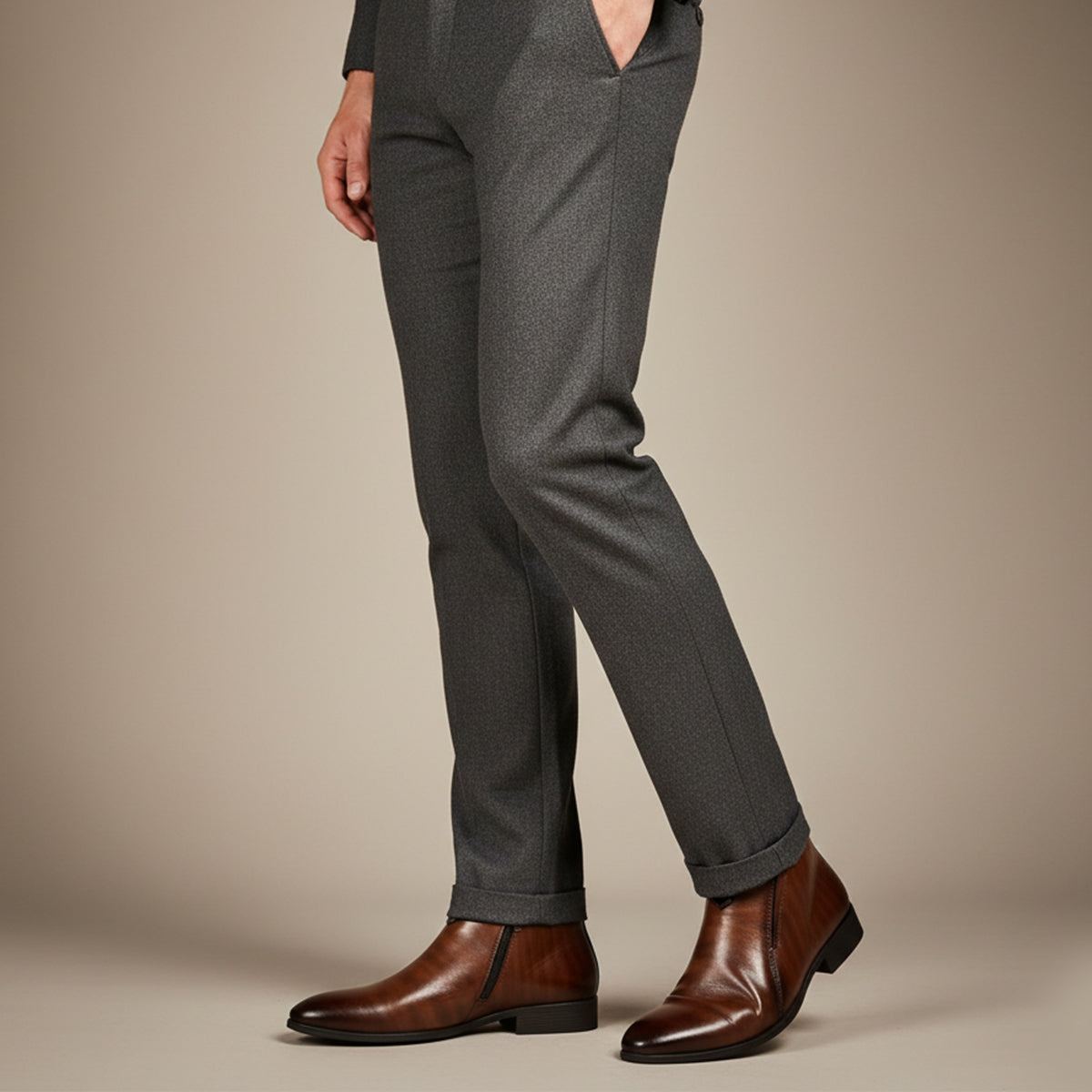 The Mantova Men's Pointed Toe Vintage Leather Ankle  Boots