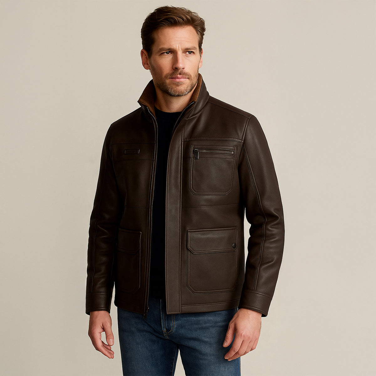 The Radcliffe Leather Jacket for Men